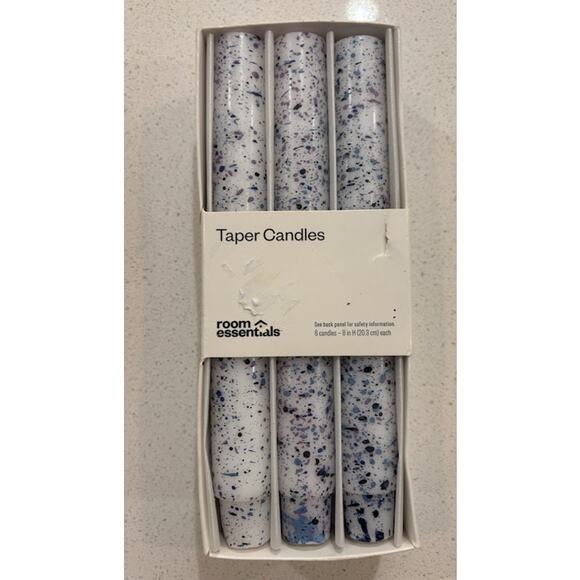 Room Essentials Multi Color Taper Candles - Blue and white - Picture 1 of 1